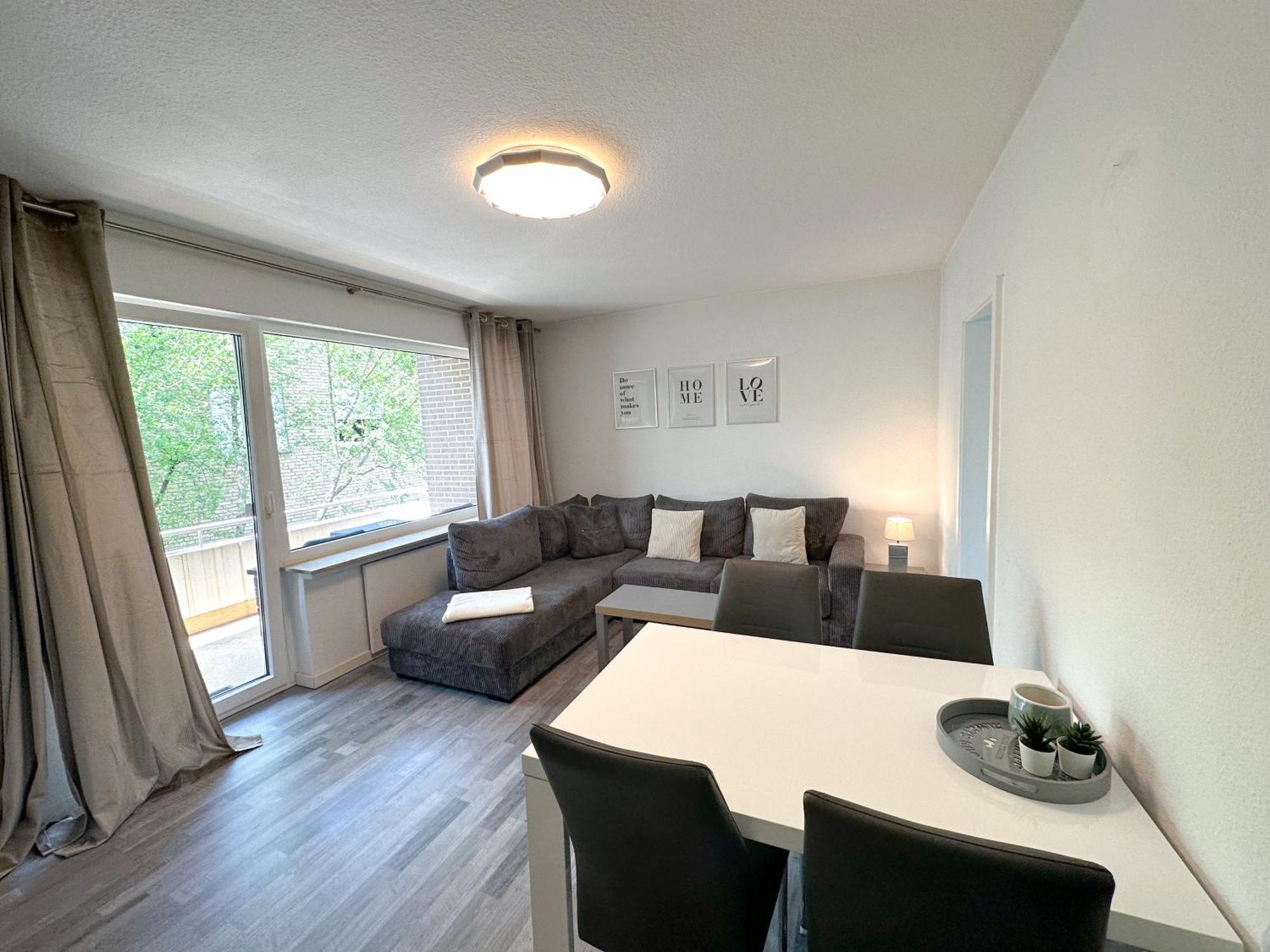 Stilvolles, Frisch Renoviertes 2Zi Apartment Mit Kueche Und Balkon In Kliniknaehe 바트왼하우젠 외부 사진